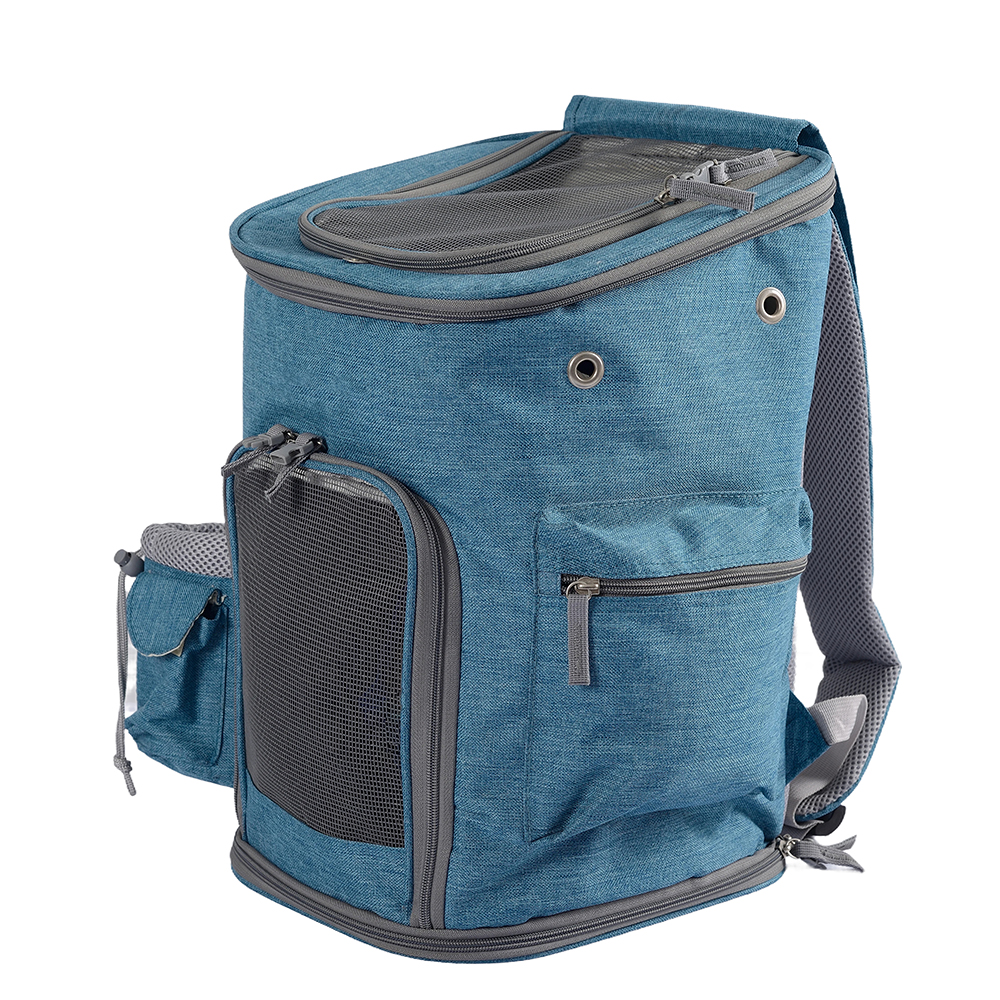 Oxford Pet Carrier, atmungsaktiver Katzen-Reiserucksack, kleine Heringe