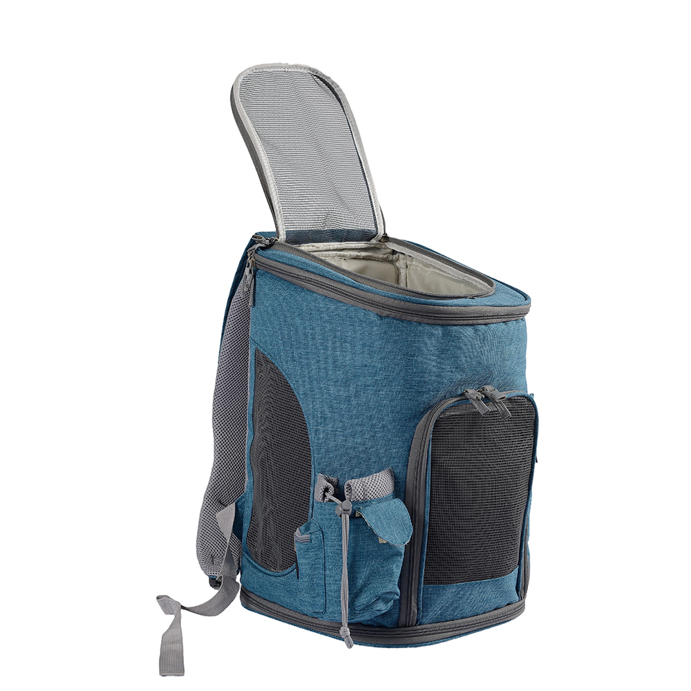 Oxford Pet Carrier, atmungsaktiver Katzen-Reiserucksack, kleine Heringe