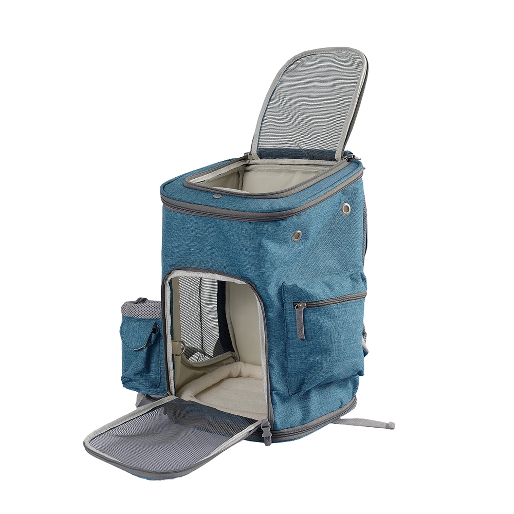 Oxford Pet Carrier, atmungsaktiver Katzen-Reiserucksack, kleine Heringe
