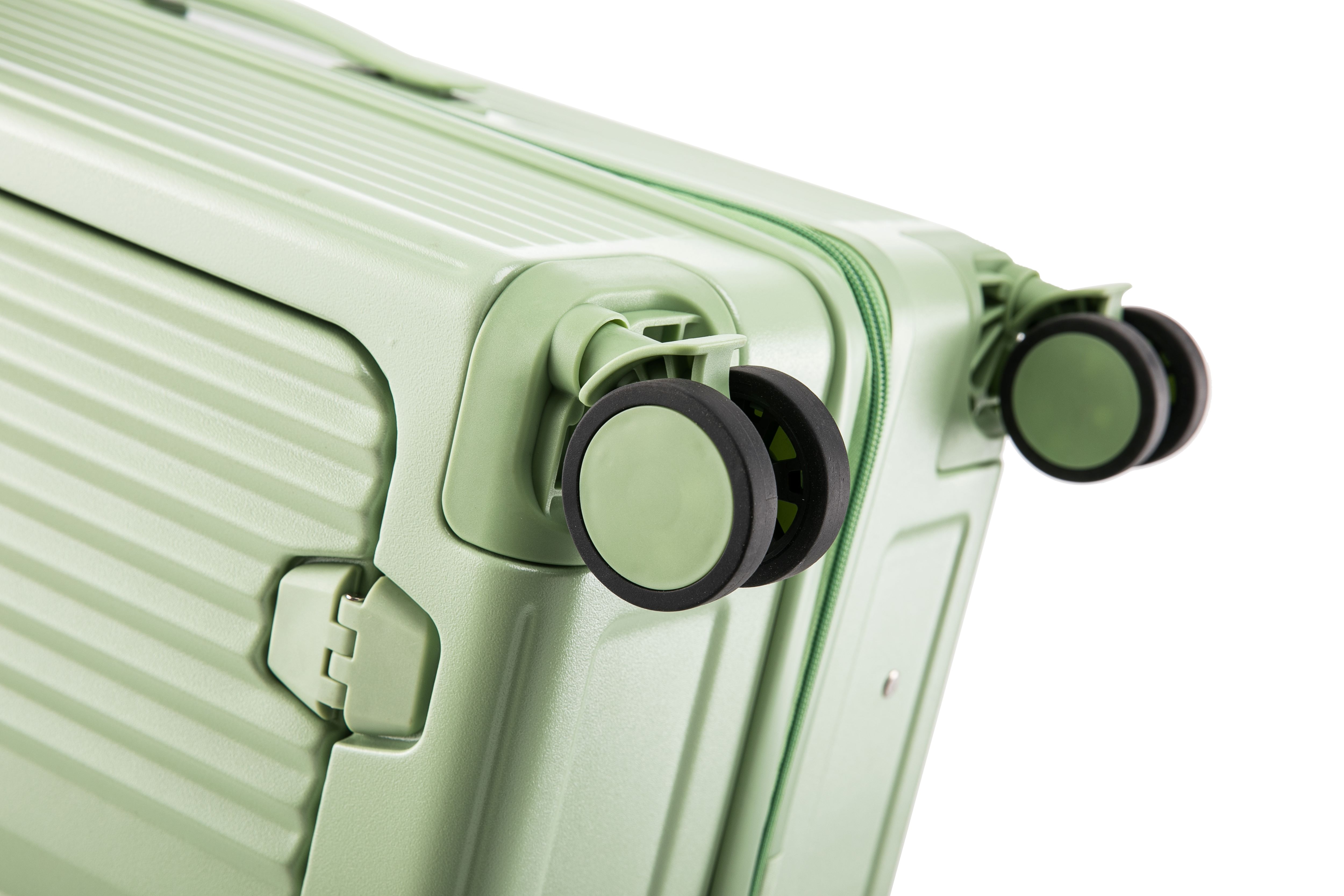 4-teiliges ABS-PC-Gepäckset, Koffer mit vorderer Laptoptasche für Geschäftsreisen