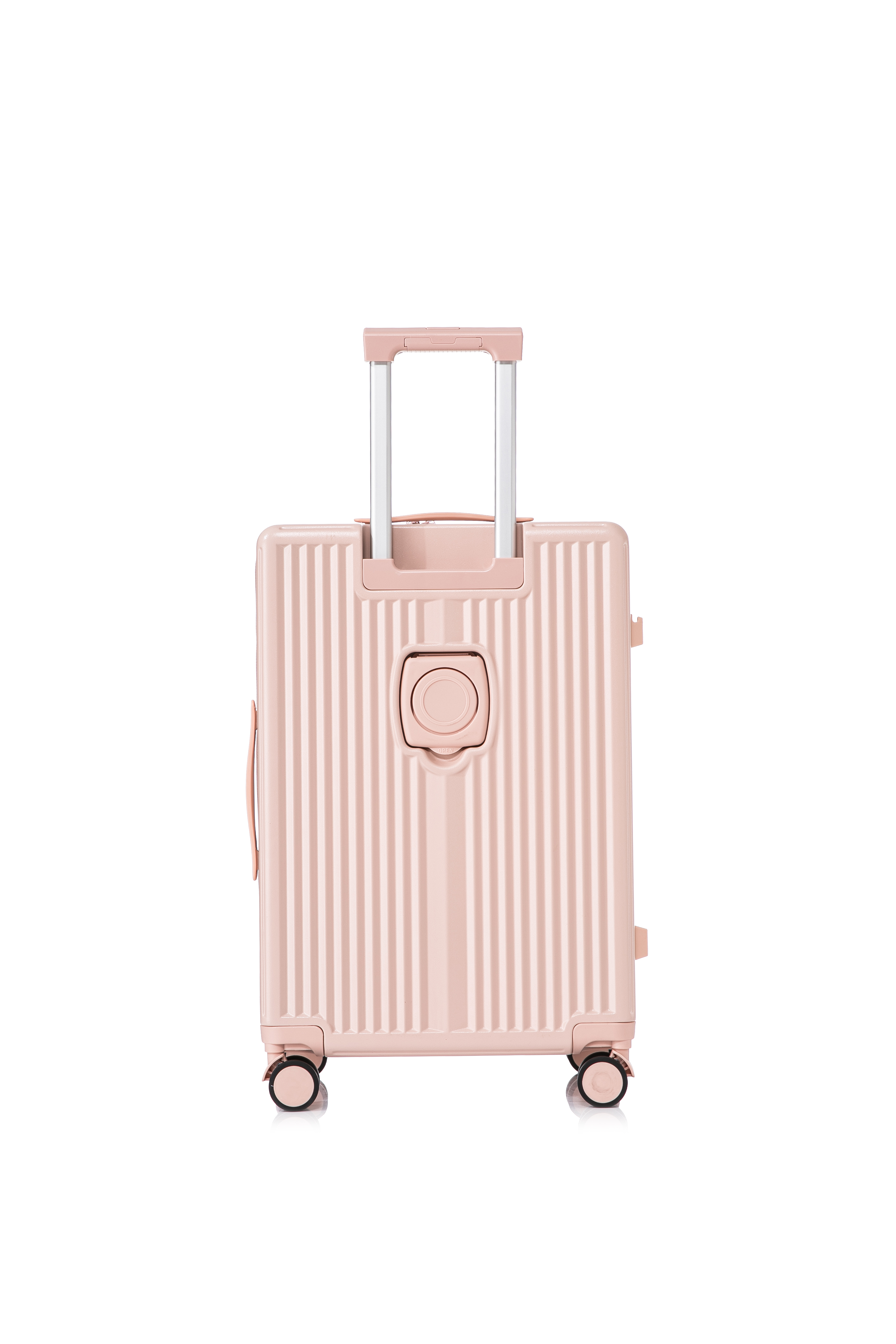 4-teiliges ABS-PC-Gepäckset, Koffer mit vorderer Laptoptasche für Geschäftsreisen
