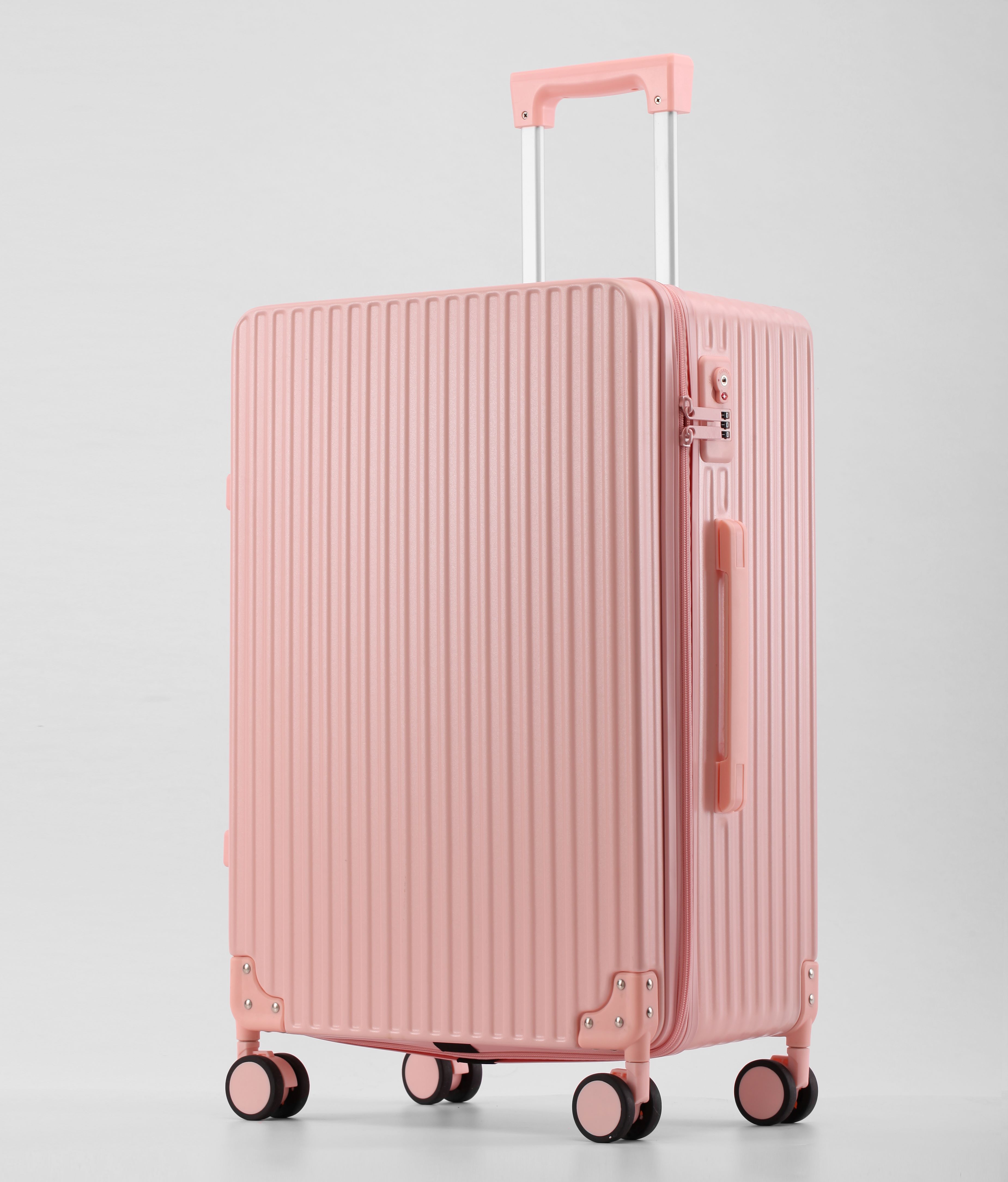 Musterdesign ABS-Hartschalen-Eisen-Trolley-Gepäcksets Diebstahlsicherer Koffer