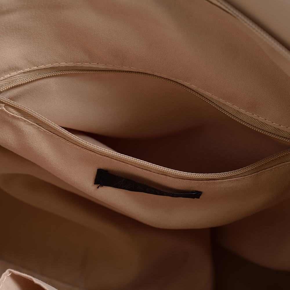 Damenhandtasche aus weichem Leder, verstellbarer Riemen, Polyesterfutter