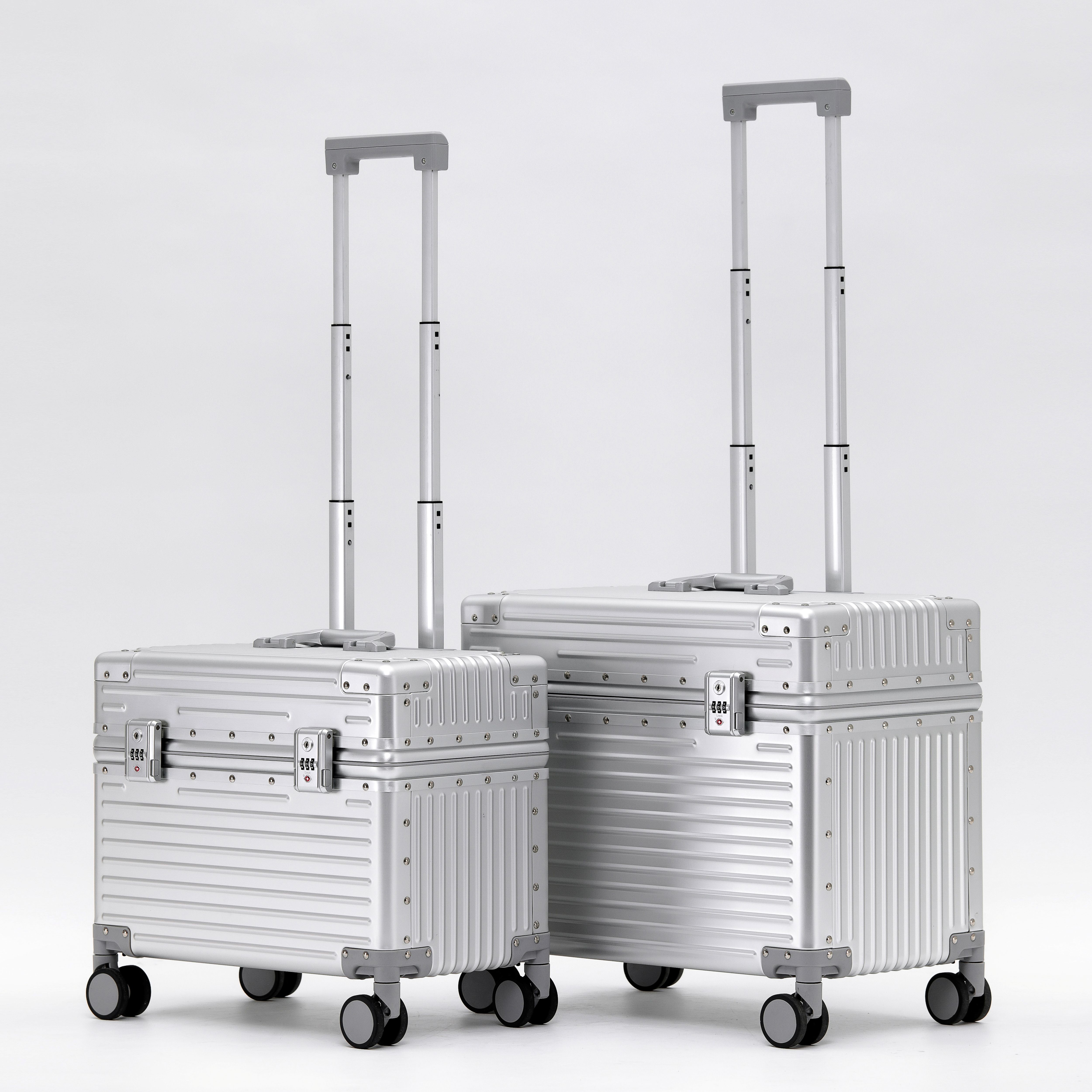Fashion Matel Trolley aus Magnesium und Aluminium, Reisegepäck, multifunktionale Innentasche